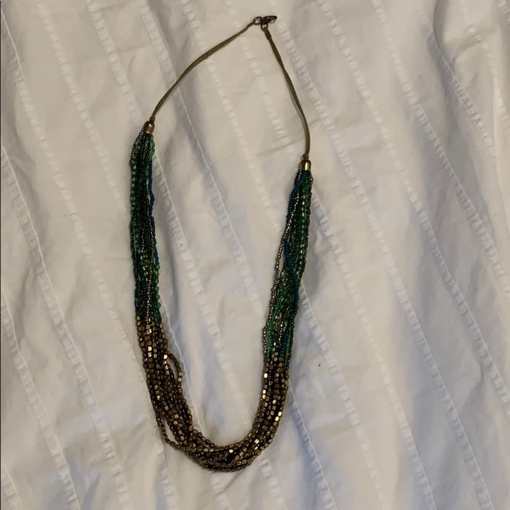 Green and gold necklace